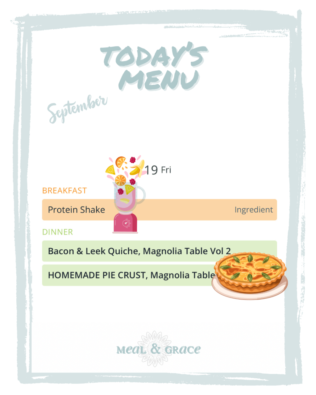 Friday, September 19, 2025&nbsp;Menu