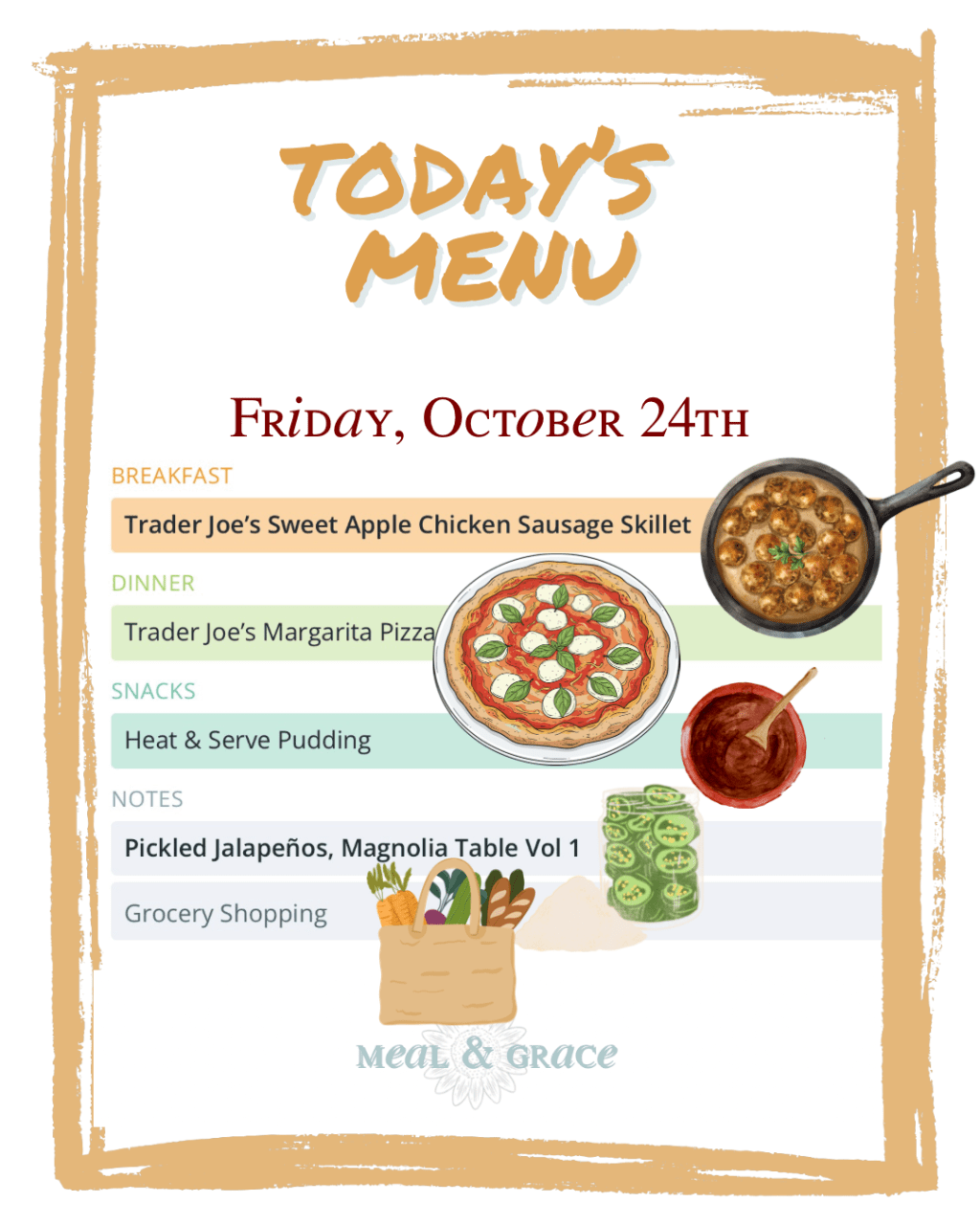 Friday, October 24, 2025&nbsp;Menu