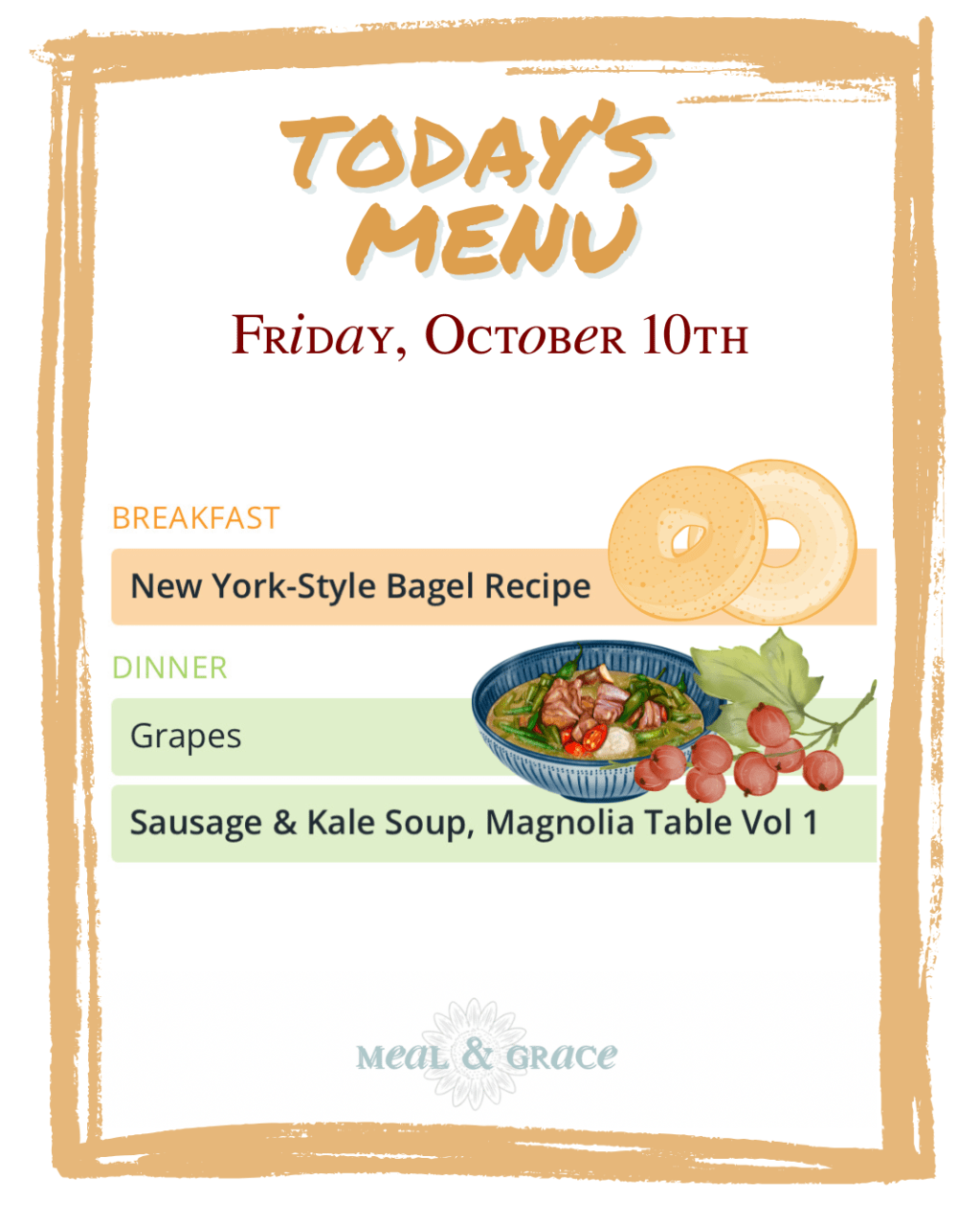 Friday, October 10, 2025&nbsp;Menu