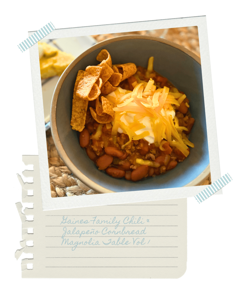 The Jeanie Jo & Joanna Project Recipes 90 & 91 of 457: Gaines Family Chili & Jalapeño&nbsp;Cornbread
